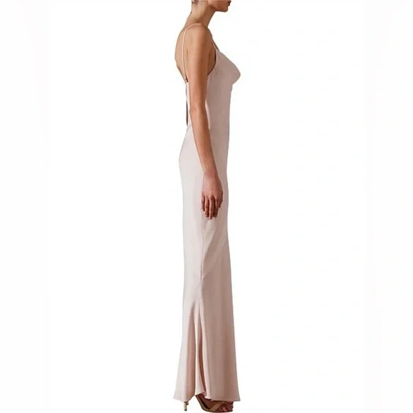 Shona joy ivory  satin luxe bias cowl neck maxi slip dress - Picture 5 of 16